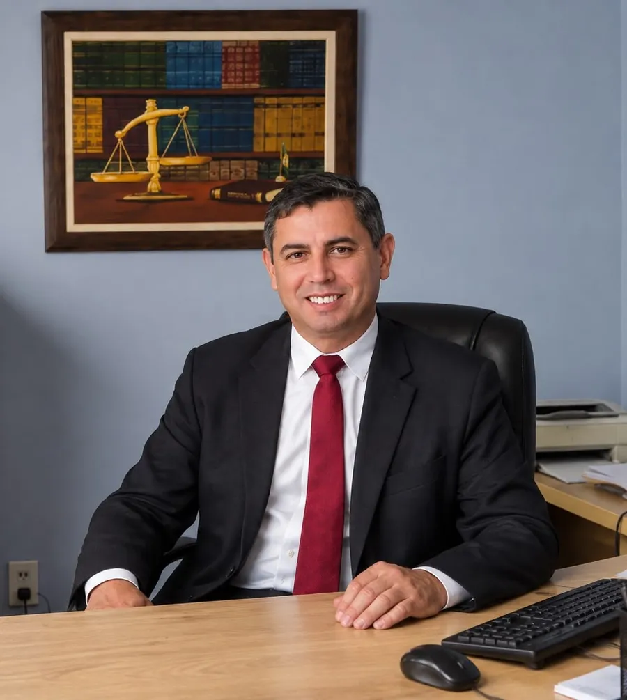 Dr. Alonso Barbatte, advogado trabalhista, no escritório em Sorocaba